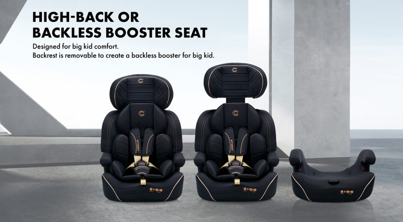 [CROLLA] MAX SHINE GOLD BOOSTER SEAT FROM 1 YEAR TO 12 YEARS + 3 YEARS WARRANTY