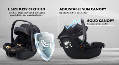 [CROLLA] EZZY i-SIZE BABY CARRIER SEAT FROM NEWBORN TO 83CM + 1 YEAR WARRANTY