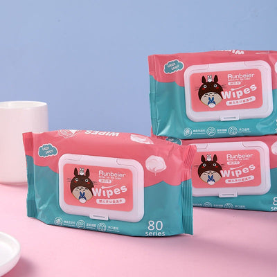 Baby Wipes Non Alcohol Wet Tissue 80s