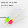 Kids Feeding Essential Spoon Fork Chopstick Silicone Steel Stainless Set