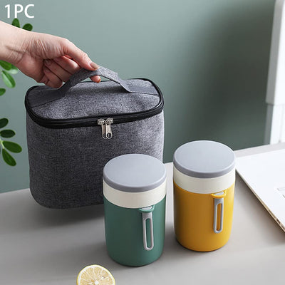 Stainless Steel Thermos Food Jar Vacuum Flask Insulated Lunch Box 450ml