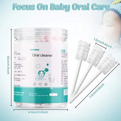 Baby Cotton Swab Mouth Tongue Cleaner Oral Cleaner