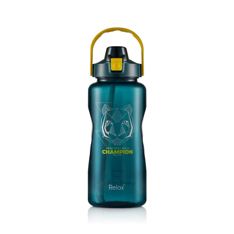 Relax Tritan Water Bottle With Straw & Hand Holder 2000ml