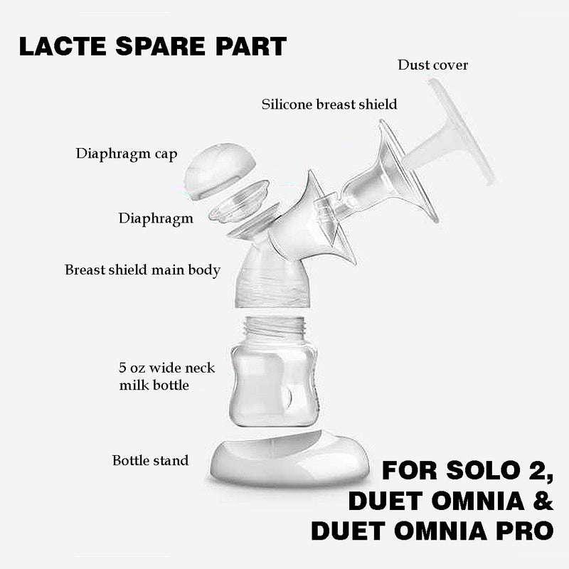 Spare Parts for Lacte Solo 2, Duet Omnia & Duet Omnia Pro