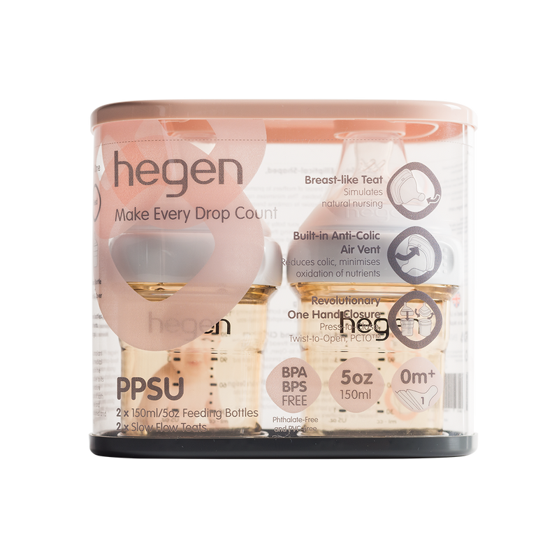 Hegen PCTO™ 150ml/5oz Feeding Bottle PPSU (Twin Pack)