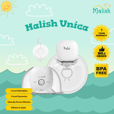 Malish Unica Wearable Wireless Hands Free Breast Pump + DOUBLE FREE CASH VOUCHER RM30