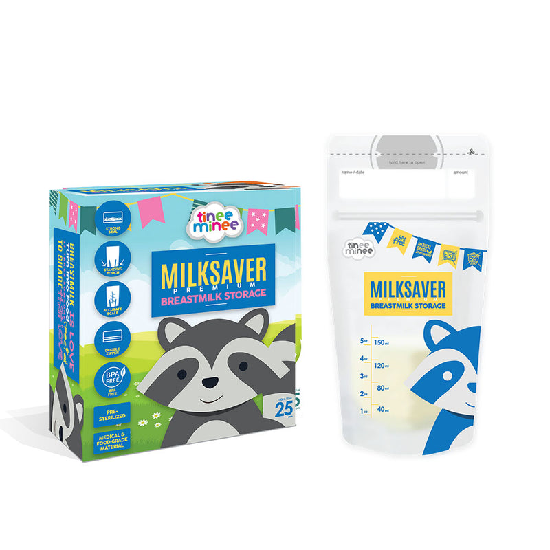 Tinee Minee Premium Breastmilk Storage (5oz) (25pcs)