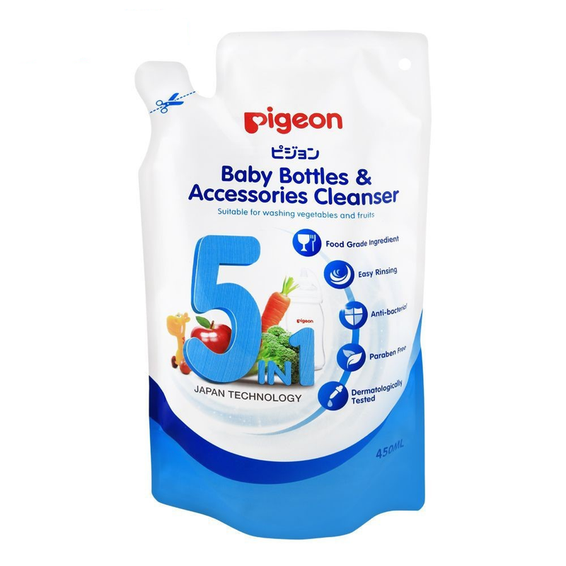 Pigeon Baby Bottle & Accessories Cleanser 450ml (Refill)
