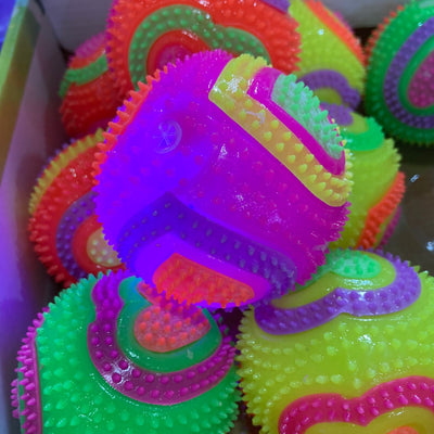 Stages Sensory Builder Light Up LED Spiky Bouncy Ball