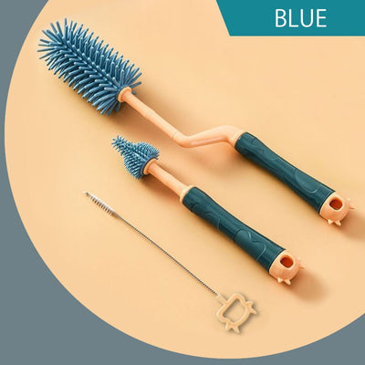 3-in-1 Soft Silicone Bottle Brush