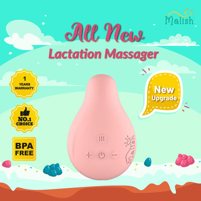 Malish All New Warming Lactation Massager to Relieve Clogged Ducts