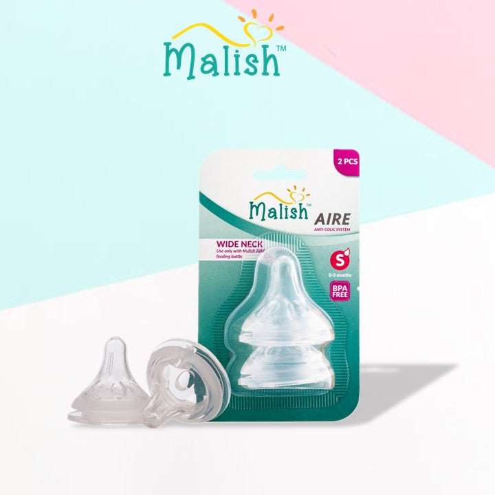 MALISH SOFT SILICONE TEAT ( 2 PCS )