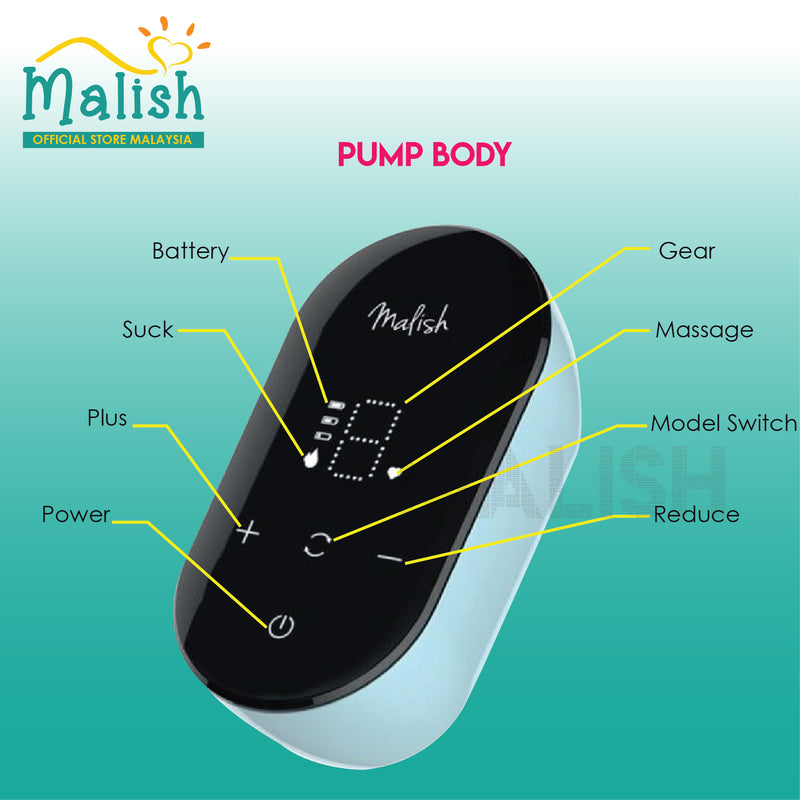 PROMO Malish Uno Single Electric Breast pump + FREE GIFTS