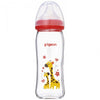 Pigeon Softouch Peristaltic PLUS Wide Neck Nursing Bottle (Glass Design) - Animal