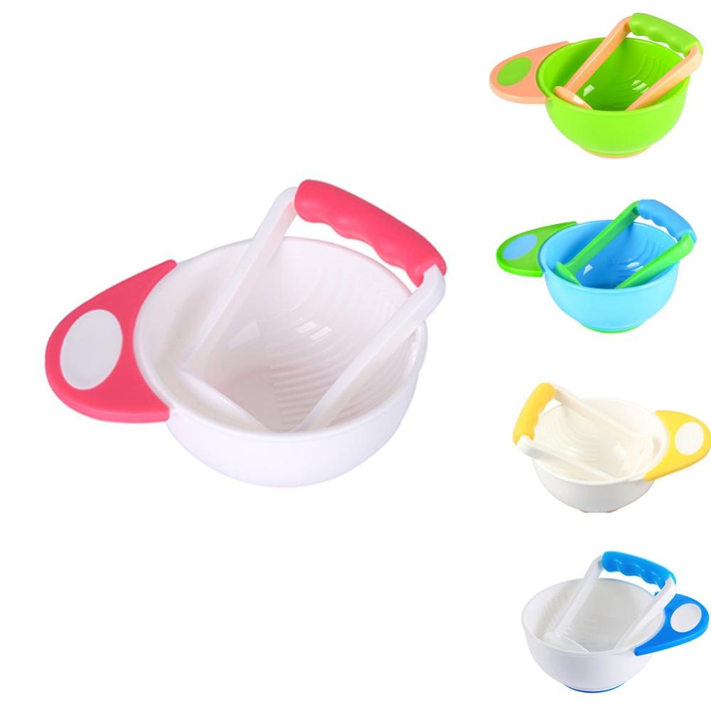 Suxm Mash And Serve Bowl Baby Food Maker Masher Portable Baby Food