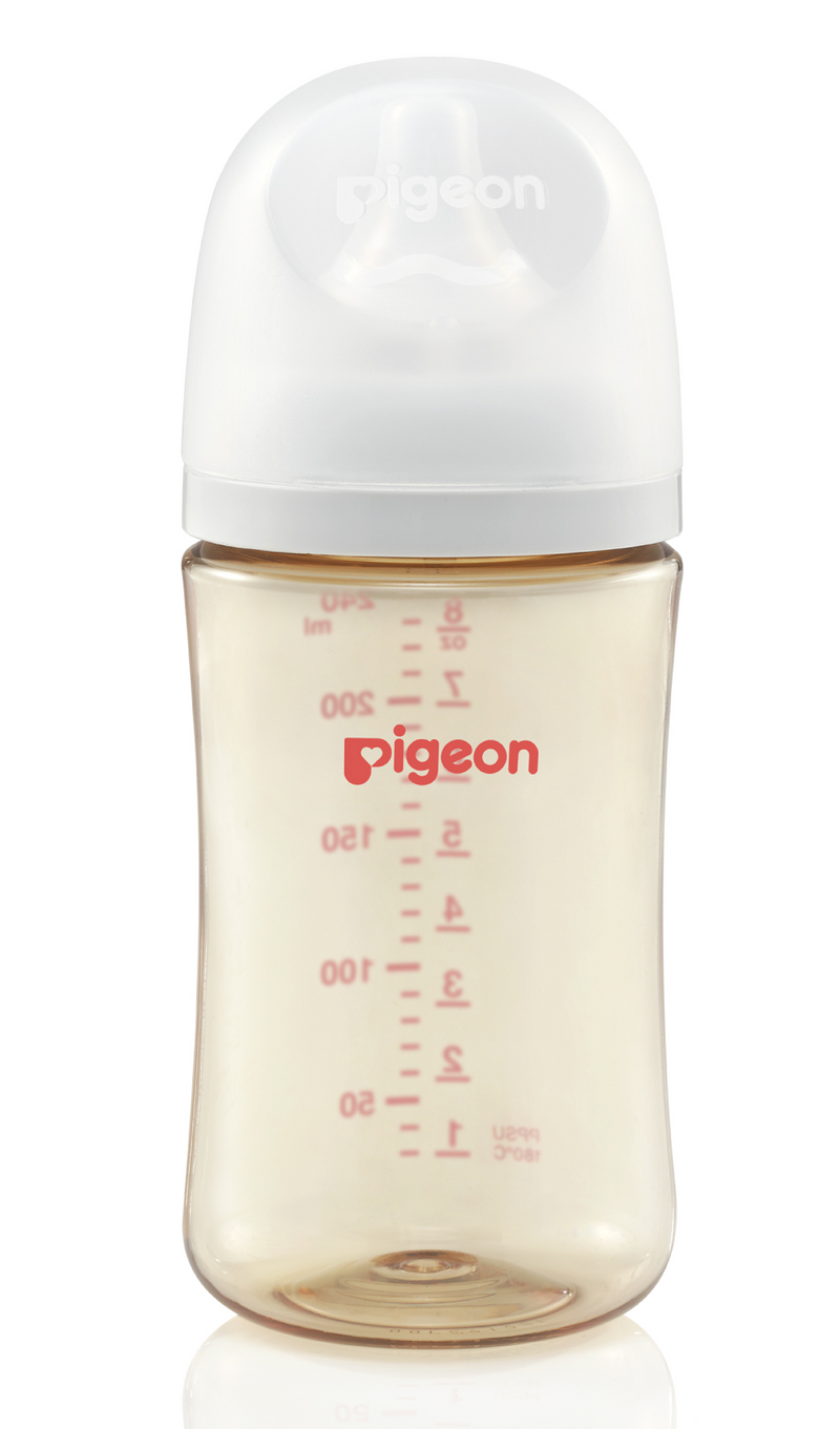 [NEW] Pigeon Wide Neck PPSU Nursing Bottle (160ml/240ml)